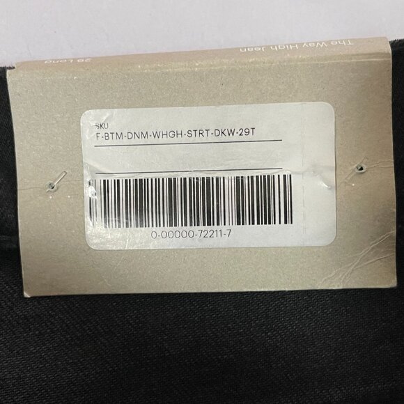 NWT Everlane The Way High Jean Womens 29 Long Coal Black - Picture 12 of 12